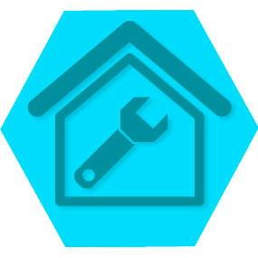 Gen servi para casa blue hexago